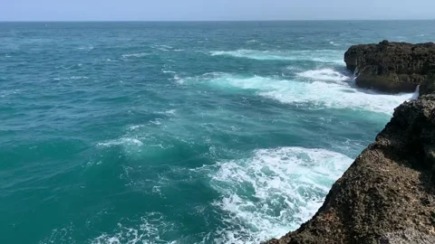 Beautiful Waves from the South Java Island Video stock 247112331