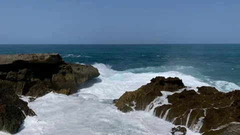 Beautiful waves from the South Java Island Video stock 247113543