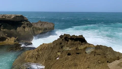 Beautiful waves from the South Java Island Video stock 247113736