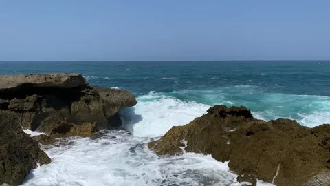 Beautiful Waves from the South Java Island Stock Footage 247113861