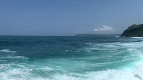 Beautiful waves from the South Java Island Stock Footage 247113931