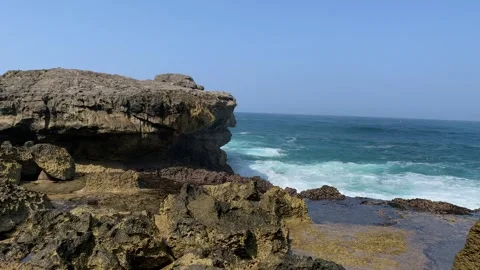 Beautiful waves from the South Java Island Stock Footage 247114138