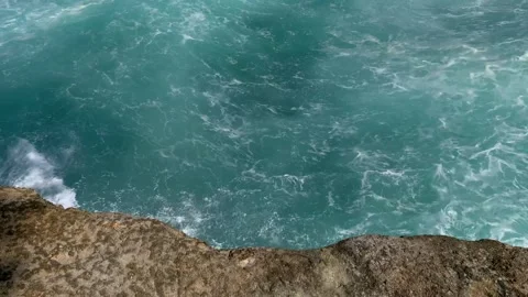 Beautiful Waves from the South Java Island Stock Footage 247114771