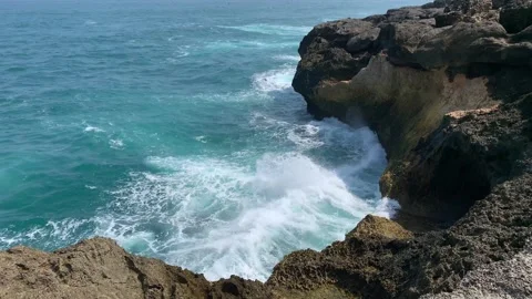 Beautiful waves from the South Java Island Stock Footage 247114940