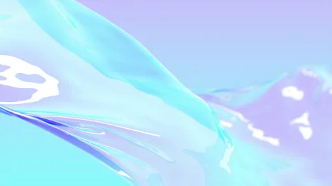 Beautiful Waving Gradient Background Seamless Slow Motion. Looped Wave Blue Video stock 248761282