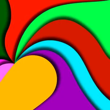 Beautiful wavy background design Stock Illustration