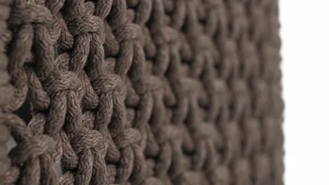 Beautiful weaving of the headboard and armrests of an exterior chair Stock-Footage 219921725