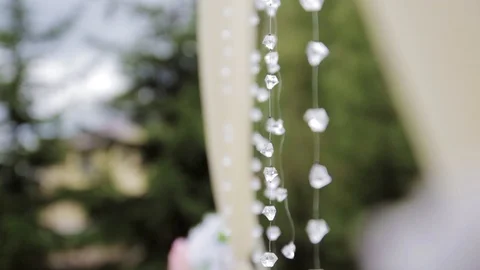Beautiful wedding arch Stock Footage 88175901