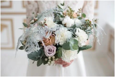 Beautiful wedding bouquet Stock Photos