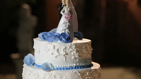 Beautiful Wedding Cake Stock Footage 60050160
