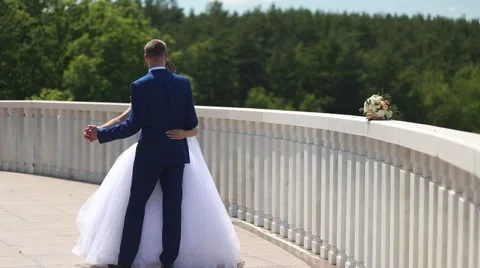 Beautiful wedding couple Stock Footage 68513744