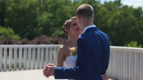 Beautiful wedding couple Stock Footage 68513870