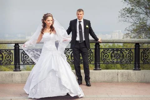 Beautiful wedding couple 写真素材