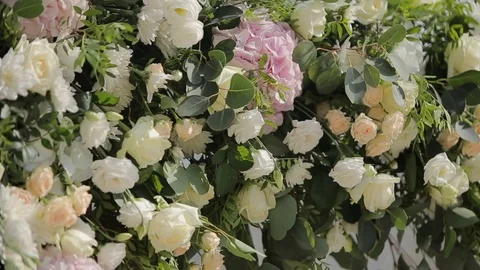 Beautiful wedding decor Stock Footage 80890597