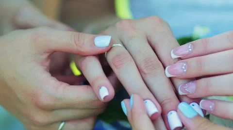 Beautiful wedding Rings close up Stock Footage 67343538