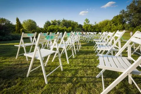 Beautiful wedding set up Stock Photos
