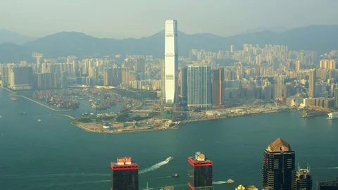 Beautiful West Kowloon Stock Footage 81699608