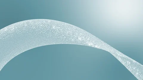 Beautiful white clear liquid surface. Glitter glowing abstract motion graphic. Video stock 125729280