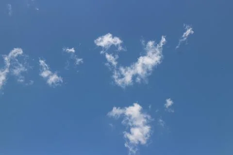 Beautiful white cloud on blue sky background Stock Photos