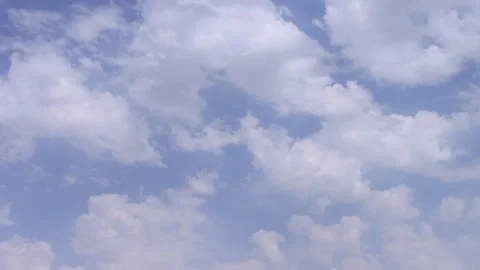 Beautiful white clouds and sky in time lapse Stock Footage 246995869