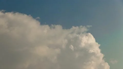 Beautiful White Clouds, Blue Sky, Time Lapse Video Stock Footage 142748133