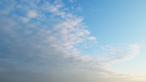 Beautiful white clouds in a blue sky. Stock Footage 274355095