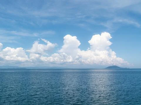 Beautiful white clouds Stock Photos