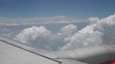 Beautiful White Clouds In The Sky Stock Footage 244204728