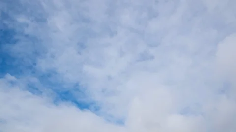 Beautiful white clouds time lapse against blue sky. Stock Footage 104412081