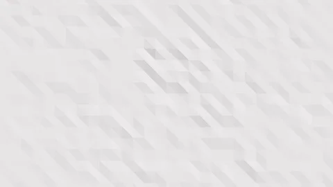 Beautiful White Low Poly Surface Morphing in Abstract 3d Animation Stock Footage 107040539