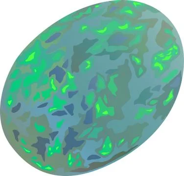 Beautiful white opal Stock Illustration