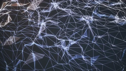 Beautiful white plexus grid abstract animation. Stock Footage 200963724