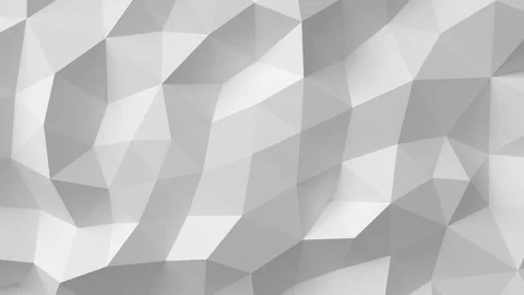 Beautiful White Polygonal Surface Moving in Seamless 3d animation. 動画素材 71927238