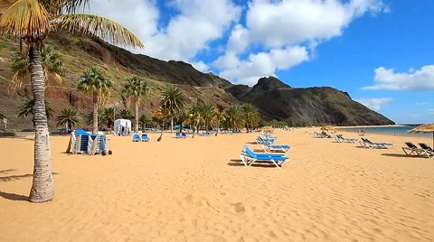 Beautiful white sand beach Stock Footage 47537273