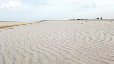 The beautiful White sand Beach with no People. Stock Footage 296876567