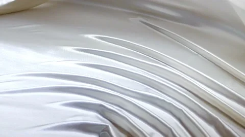 Beautiful White Satin Stock Footage 205831707