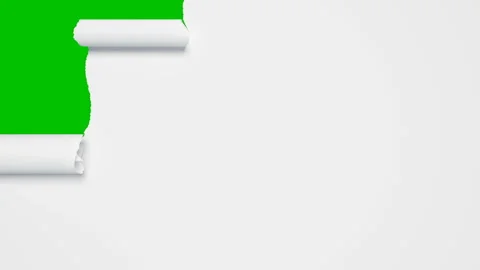 Beautiful White Sheet of Paper is Torn Into Vertical Stripes that Rolled Up Stock Footage 118062535