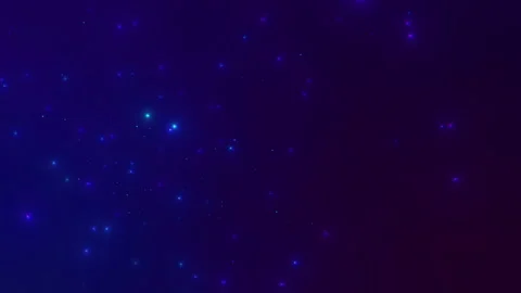 Beautiful white sparkling particles on deep blue background in slow motion. Stock Footage 145855583