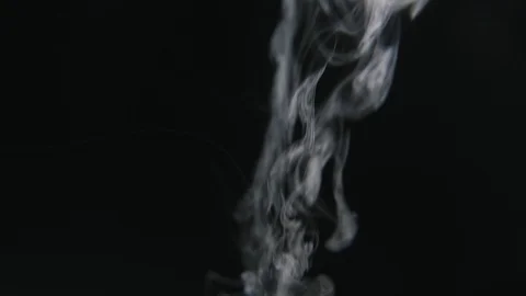 Steam Or Smoke On Black Background - Stock Video