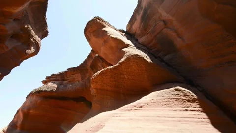 Beautiful wide-angle view of incredible sandstone formations in famous Ante.. Stock Footage 308896727