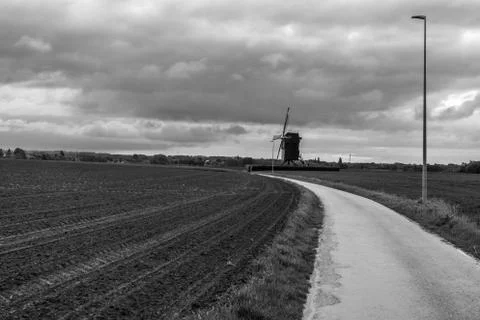 An beautiful windmill Stock Photos