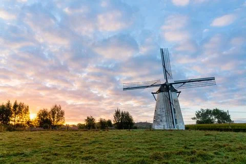 An beautiful windmill Stock Photos