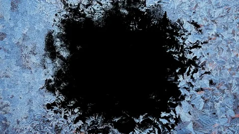 	Beautiful window freezing animation from borders to center Stock Footage 81077838