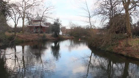 Beautiful Winter Lake Video stock 86386534