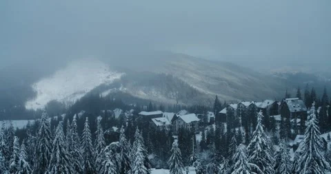 Beautiful winter landscape Stock Footage 264985867