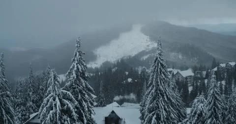 Beautiful winter landscape of mountains Video stock 264985859