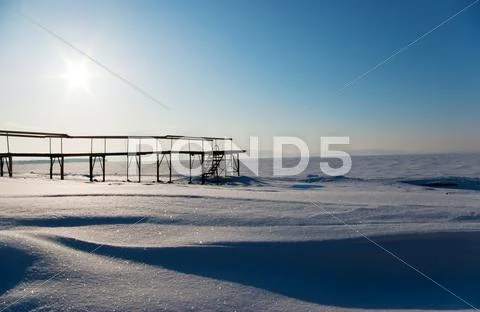 Beautiful winter landscape Stock Photos