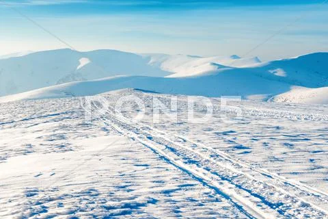 Beautiful winter landscape Stock Photos