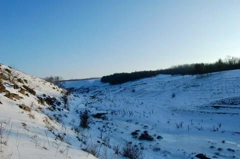 Beautiful Winter Landscape Stock Photos