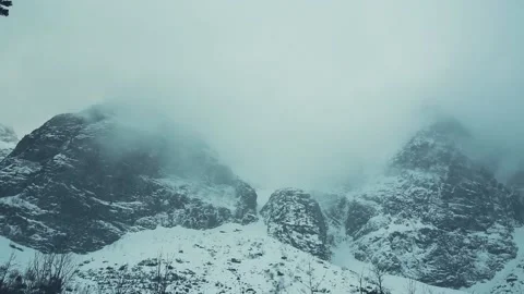 Beautiful winter mountains. Stock Footage 100661367